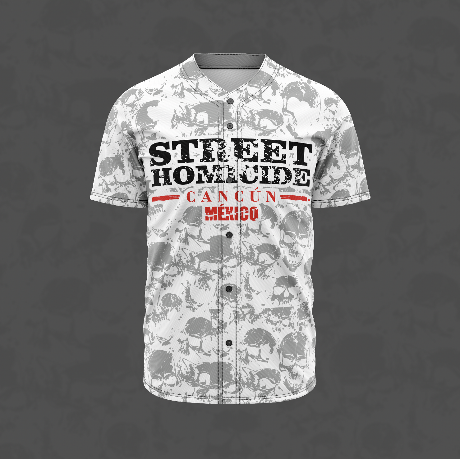 Casaca Oficial - Homicide Street / Skull-White